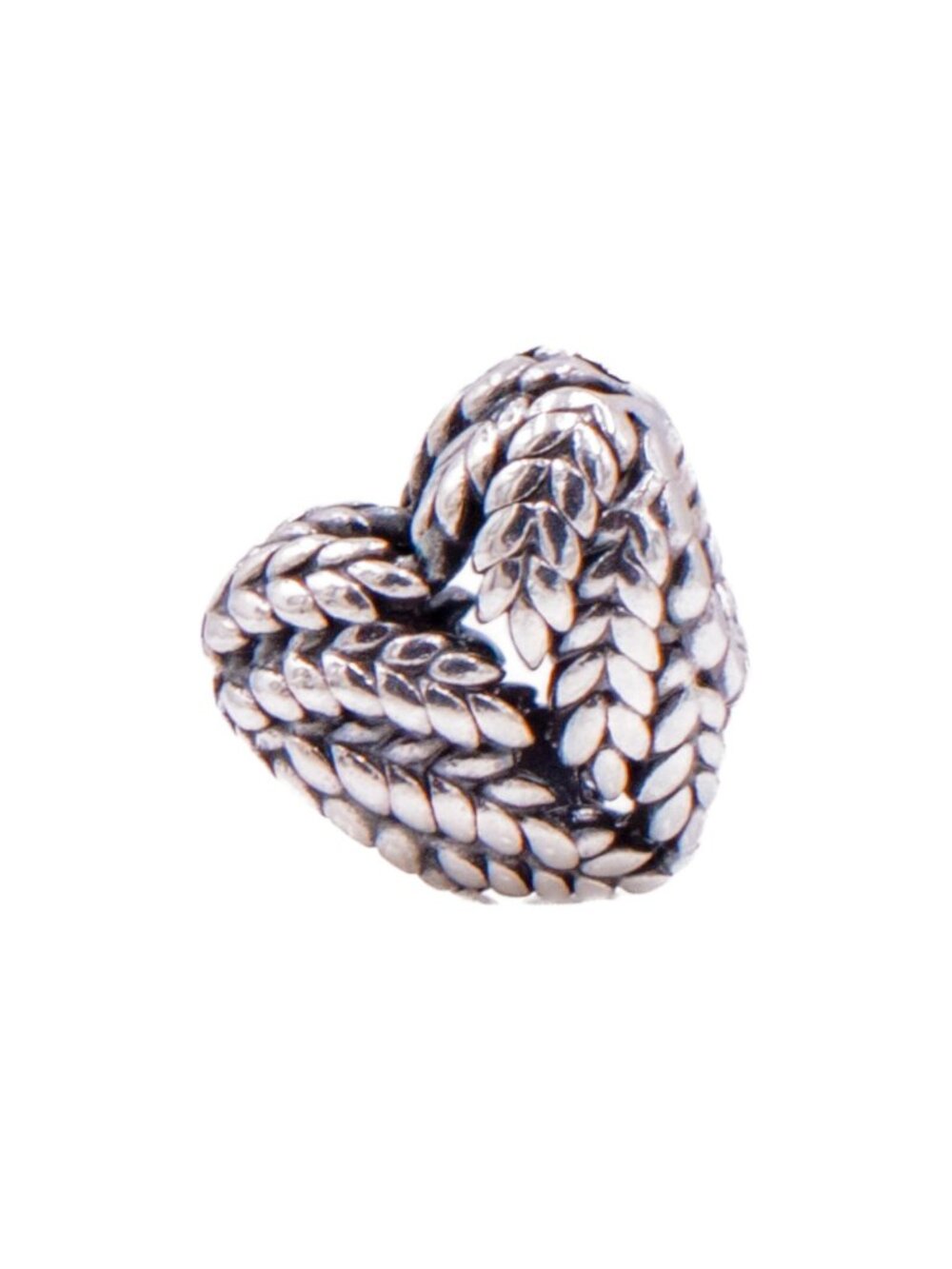 Pandora Retired Angelic Feathers Sterling Silver Heart Angel Wing Charm